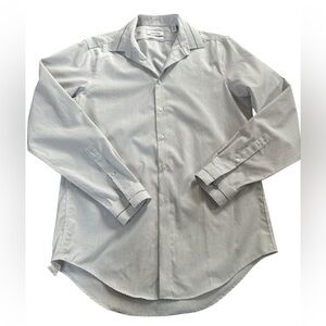 Calvin Klein men’s pinstripe, slim fit, non iron, 15 1/2, 34/35, NWOTS